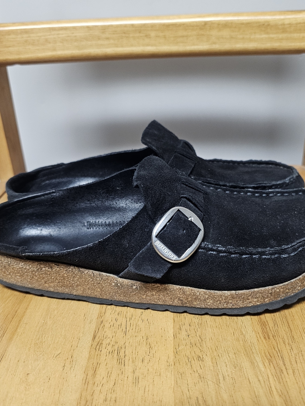 Birkenstock Buckley Suede Leather SlipOn Clogs Neutral Minimalist Trendy Size 9 - Picture 4 of 8